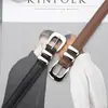 Cinturón de Cuero Estilo Nuevo para Mujer, Cinturón de Cuero Genuino para Mujer, Moda de Negocios, Versátil Cinturón Decorativo de Piel de Vaca para Vestidos y Jeans
