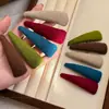 Pinza para el Cabello de Lana Estilo Coreano Retro 2026 Otoño e Invierno para Mujer, Pinza Bb de Gama Alta, Exquisita y Versátil, Pinza Lateral, Pinza para el Cabello para Mechones Sueltos