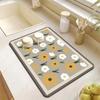 Tapete Escurridor de Encimera de Cocina Tapete Absorbente para Lavabo de Baño Aislamiento Térmico Antiescaldante Cortable Tapete para Polvo de Encimera