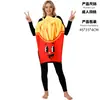 Comida para Hobby de Adulto Disfraz de Cosplay Dulce Rosquilla Papas Fritas Palomitas Pepino Disfraz de Juego de Rol Disfraz para Fiesta de Bromas de Halloween