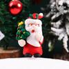 Argila Macia Papai Noel Decoração de Bolo Ornamentos Árvore de Natal Pequeno Alce Boneco de Neve Festivo Decoração de Mesa de Sobremesa de Aniversário