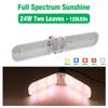 Lâmpada de crescimento de plantas de espectro total dobrável de LED de quatro folhas 48W suculentas flores coloridas e vegetais estufa luz de preenchimento de mudas