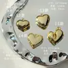Colgante Plegado con Forma de Corazón Acrílico Simple Galvanizado Accesorios de Materiales para Colgar en Cadena de Teléfono Bolsos Decoración Hecho a Mano DIY