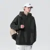 Sudadera con Capucha de Color Puro Nueva para Primavera y Otoño para Hombres y Mujeres Sudadera Holgada Oversize para Pareja Sudadera Pulóver de Bolsillo de Manga Larga