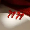 Nuevos Pendientes Rojos de Año Nuevo 2026, Pendientes del Zodiaco del Año del Caballo, Lindos y Festivos, Accesorios para Orejas de Riqueza y Prosperidad