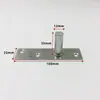 Mola de piso de porta de vidro, extensão do eixo superior, peça de hardware, acessórios de fixação de eixo fixo simples de aço inoxidável