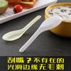 103 cuchara desechable mayoreo cuchara de plástico para arroz empaque para llevar comida rápida cuchara gruesa para postre transparente comercial