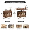 Carrito de almacenamiento con cajón y puerta corredera para sofá elevable Feng Sheng, mesa auxiliar simple móvil para sala de estar, mesa de café