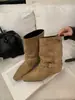 []Nueva colección otoño/invierno 2026: Botas western para mujer de estilo retro europeo y americano, que aumentan la altura, con punta cuadrada, hebilla de cinturón y cañas altas.
