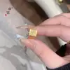 Loja de Ouro Puzuo Estilo Igual Ouro Areia Acessórios DIY Cubo Gelo Triturado Barra de Ouro da Fortuna Colar Pingente Corrente de Clavícula Luxo Acessível