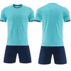 Uniforme de Futebol Completo Atacado Personalizado Masculino e Feminino Treinamento Manga Curta Uniforme de Time Competição Esportiva Estudantil Respirável Secagem Rápida Camisa de Futebol