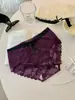 El Morado Tiene un Encanto~ Calzones Sexys de Encaje para Mujer, Rojo para el Año de Nacimiento, Calzones Transpirables de Deseo Puro para Niñas, Diseño Hueco