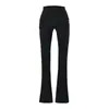 Conjunto sexy y seductor de chaqueta corta con capucha + pantalones acampanados, adelgazante y que alarga las piernas, para usar en casa y también en la calle