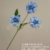 Nova Flor Rosa de Pétalas Dobráveis com 3 Cabeças para Salão de Casamento Hotel Decoração Suave Vitrine de Flores Parede de Fundo Flor Artificial Transfronteiriça