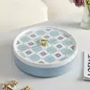 Plato de Frutas Creativo con Tapa para Sala de Estar en Casa, Caja de Frutas Secas, Caja de Dulces, Plato Nórdico de Frutas Secas, Caja de Almacenamiento para Snacks de Frutos Secos