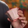 Longquan celadón creativo hecho a mano Copa Maestra alto valor de color Copa Kung Fu Copa Individual taza de té de pétalos de cerámica de arcilla roja