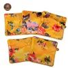 Bolsa cuadrada de brocado vintage impresa de doble capa bolsa de brocado bolsa de joyería cremallera bordada bolsa de Buda