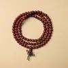 Atacado Sandália de Sangue Sândalo Africano Folha Pequena Sândalo Vermelho Contas Budistas, Vários Estilos e Especificações, Pulseiras Estilo Étnico, Contas de Rosário