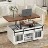 Mesa de Café Panel de Muebles Personalizado para Exportación Europea y Americana Transfronteriza Gabinete de Almacenamiento Mesa Elevable Ventas Directas de Fábrica Sala de Estar Amazon