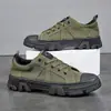 Nuevos zapatos de protección laboral son antideslizantes, resistentes al desgaste, de suela blanda, cómodos, duraderos, adecuados para trabajos en obras de construcción, entrenamiento y trabajo, zapatos de lona transpirables al por mayor