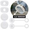 3 peças/6 peças terno qualidade Shlidan anti-transbordamento e à prova de poeira plug de copo silicone transparente tubo de sucção plug de manga 9/10mm universal