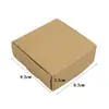 Caja de papel Kraft estilo europeo, pequeña caja para joyas, caja voladora de tres colores, caja de papel para embalaje, caja para dulces