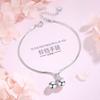 Pulsera de Campana de Doble Capa de Plata Esterlina s925 Estilo Coreano Simple Creativo Diseño Estilo Frío Nicho Pulsera para Estudiantes Regalo para Mujeres