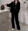 24831 Da Ai Mei Yi Yuan Otoño 2026 Nuevo Conjunto de Dos Piezas de Chaqueta Holgada y Pantalones de Pierna Ancha Estilo Celebridad de Internet de Moda para Mujer