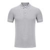Polo Piqué de Algodón Puro de Color Puro 220g Holgado con Solapa Manga Corta Ropa de Trabajo Corporativa para Eventos Estampado Bordado Logotipo