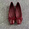 2026 Primavera Lazos Prendas de Abrigo Planas Versátiles Cómodos Nuevos Zapatos Planos para Mujer de Punta Cuadrada Estilo Dulce Tacón Oculto