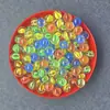 Envío Gratis 16/19/25mm Canicas de Vidrio de Colores con Juego de Canicas Máquina Gashapon Damas Bola de Vidrio Canicas Nostálgicas