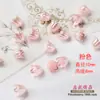 10mm plástico ABS pétalos de perla de imitación toro flor trompeta flor pequeña pendientes hechos a mano DIY material para accesorios de pelo antiguos
