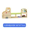 Estantería de Madera Maciza para Niños de Preescolar Gabinete de Almacenamiento Diseño de Área de Lectura para Biblioteca Infantil Estantería con Forma de Castillo Sofá