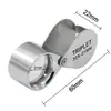 Lupa plegable de 10*21 mm para Joyería, Jade, Identificación de Etiquetas Antifalsificación Antiguas, Aumento 10X 20X 30X