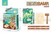 Disco de Pintura de Yeso para Niños Simulación DIY con Diseño de Triceratops, Juguete Creativo de Graffiti para Niños y Niñas