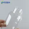 Botella Transparente para Producto de Cuidado de la Salud de Hombro Inclinado de 200cc Botella para Medicamentos para Mascotas Tableta 200ml Botella para Cápsulas de Aceite de Pescado Caramelo