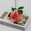 Rosas Artificiales de Terciopelo para Decoraciones de Boda, Flores Falsas, Rosas Búlgaras Transfronterizas, Flores Artificiales para el Día de San Valentín al por Mayor