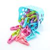 Paquete de 30 Pinzas para Ropa Clip Ropa Interior Calcetines Plástico Clip Pequeño con Cesta de Almacenamiento Pinza para Secar Ropa de Edredón