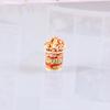Accesorios de Resina DIY Palomitas de Maíz 3D Realistas en Cubo Materiales para Pendientes Juguetes de Comida de Resina