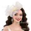 Accesorios para el cabello de novia con diseño de flores vintage de Amazon Explosions, para vestido de novia, fiesta de té, banda para el cabello con plumas, tocado de malla, venta al por mayor transfronteriza