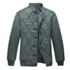 Nueva chaqueta acolchada de algodón color verde militar estándar chaqueta acolchada de algodón cálida de invierno para hombre color verde oliva chaqueta acolchada de algodón para hombre con cuello alto