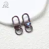 Fivela de Porta Colorida Banhada a UV Fivela de Mola Fivela de Três Pontos Corrente de Celular Pingente de Chaveiro Acessórios para Joias DIY Presente de Formatura