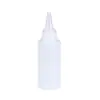 Botella exprimible translúcida con pico puntiagudo de 100/250/300/500 ml, botella dispensadora, botella vacía para líquidos