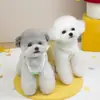 Ropa para Perros Verano Chaleco Delgado con Correas para Perros Pequeños con Clip para Correa Bichón Teddy 25 Chaleco Rayado de Gasa Delgada