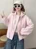 Chaqueta ligera con capucha para mujer, estilo primavera y otoño, nueva popular de 2026, top casual holgado tipo ropa de trabajo, moderno