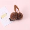 Internet Celebrante Lindo Super Lindo Anillo de Cabello de Conejo Niña Dibujos Animados Felpa Horquilla Coreana Niños Sencillo Bola Accesorios para el Cabello
