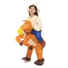 Roupas Amazon Transfronteiriças Fantasias Infláveis de Montar Animal Fantasias de Desenho Animado para Performance Halloween Fantasias de Mascote Halloween