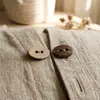 Botones naturales de cáscara de coco, botones ovalados de coco de dos agujeros, accesorios para ropa, camisas, chaquetas, botones de cáscara de coco estilo madera natural