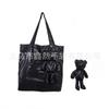 Bolsa de compras plegable de dibujos animados al por mayor tipo muñeco de oso plegable portátil gran capacidad bolsa de compras de supermercado bolsa tote