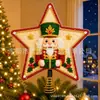 Novo produto transfronteiriço: Ponteira de Árvore de Natal Estrela, um artesanato de acrílico em formato de estrela para decorar o topo de uma árvore de Natal